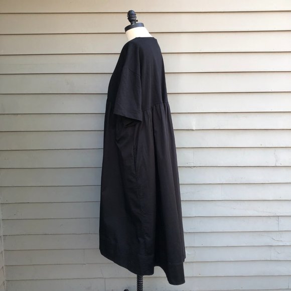 New Cynthia Rowley Jeweled Gemstone Gem Stone Hi Low Black T-Shirt Tee Dress - Picture 15 of 16